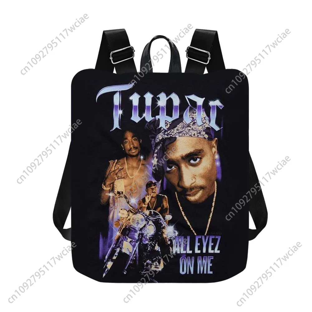 Tupac Rapper 2PAC Custom Backpack travel Anti Theft Backpack Hip Hop Nylon Waterproof Daypack Fashion College Gift Bookbag