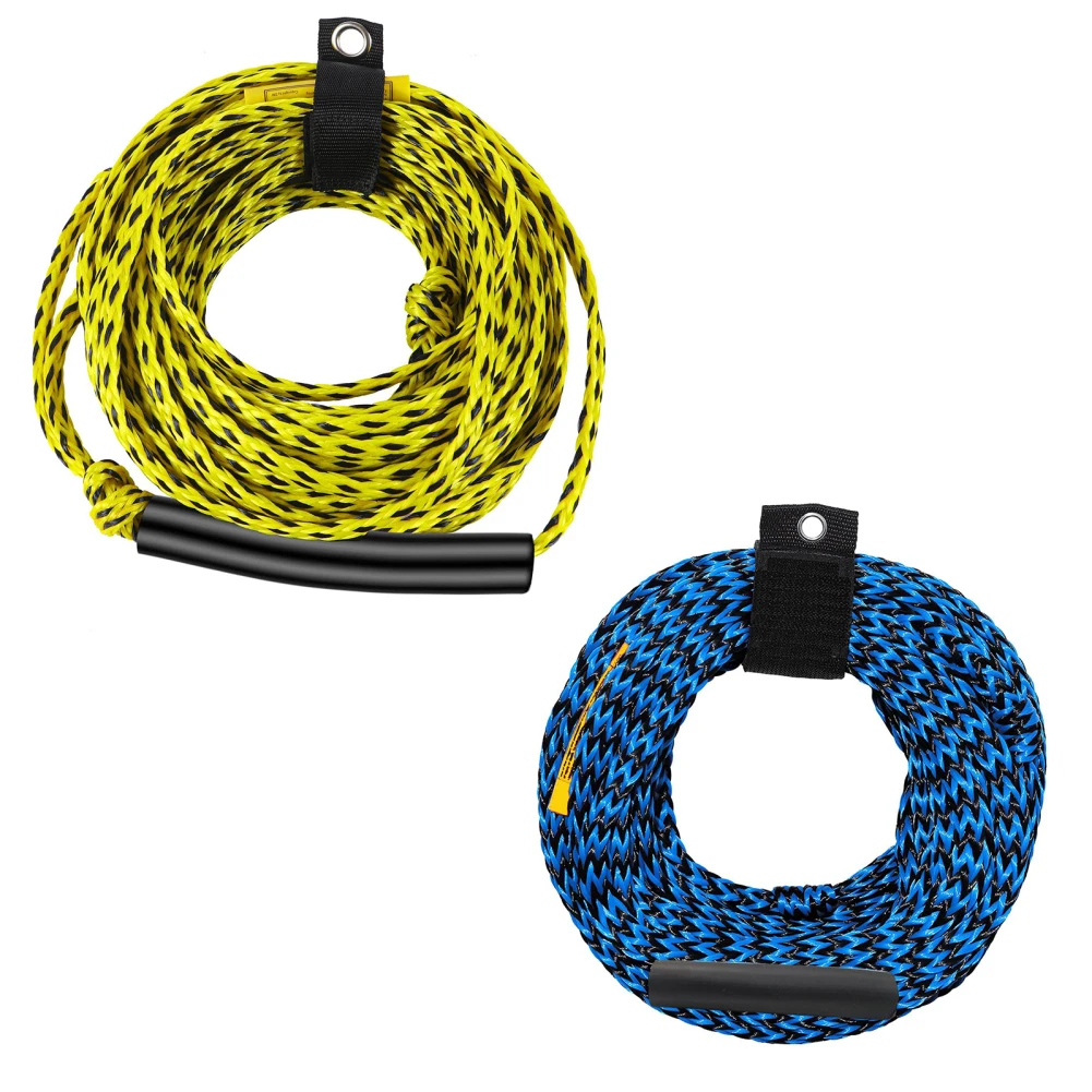 Watersports Tow Harness For 1-3Rider Boat Tow Harness 16-strand Hollow Braid Polypropylene Rope For Towing Towable Tube