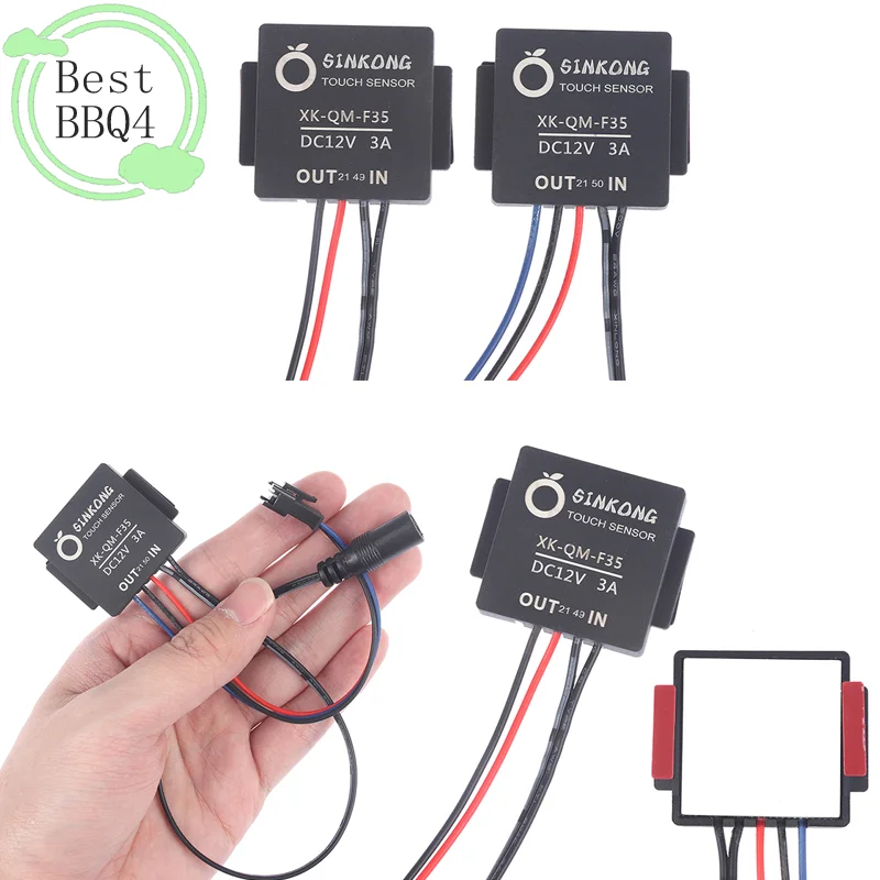 (1BBQ4)1pc DC12V 3A On/Off Touch Switch Waterproof Light Mirror Touch Switch For Bathroom Mirror Lamp Lighting Accessory Switch