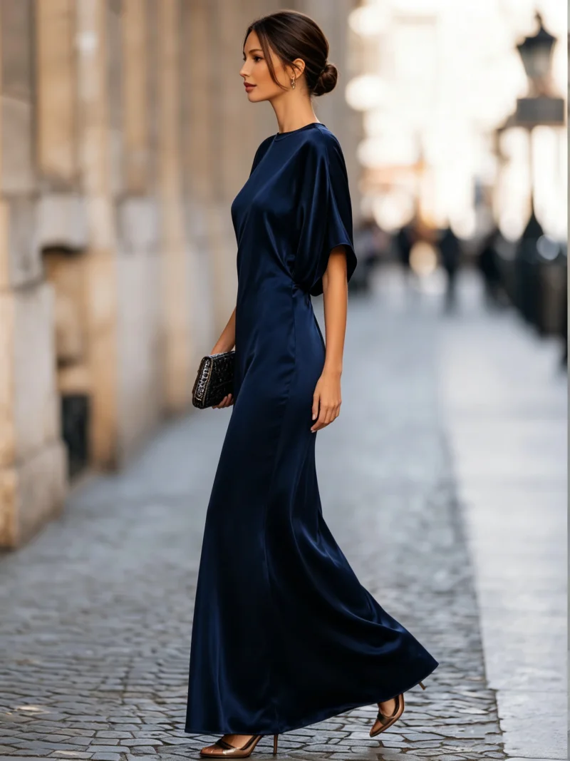 Women's Satin Dolman Sleeve Ma - đánh giá và giá Formal Wear Gowns For Women