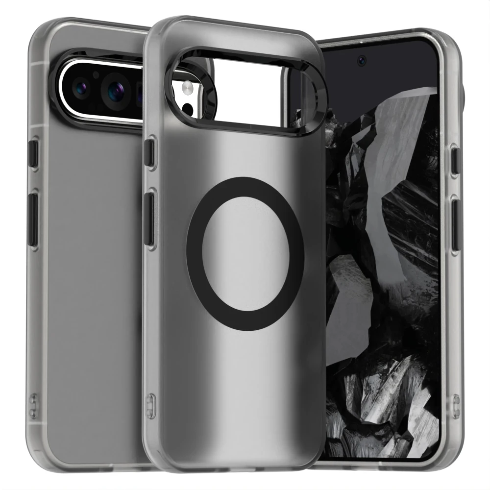 Skin Sense Magnetic Charging Magsafe Hülle für Google Pixel 9 Pro XL 8 Pro 8A 9A Translucent PC + TPU Hard Shockproof Cover