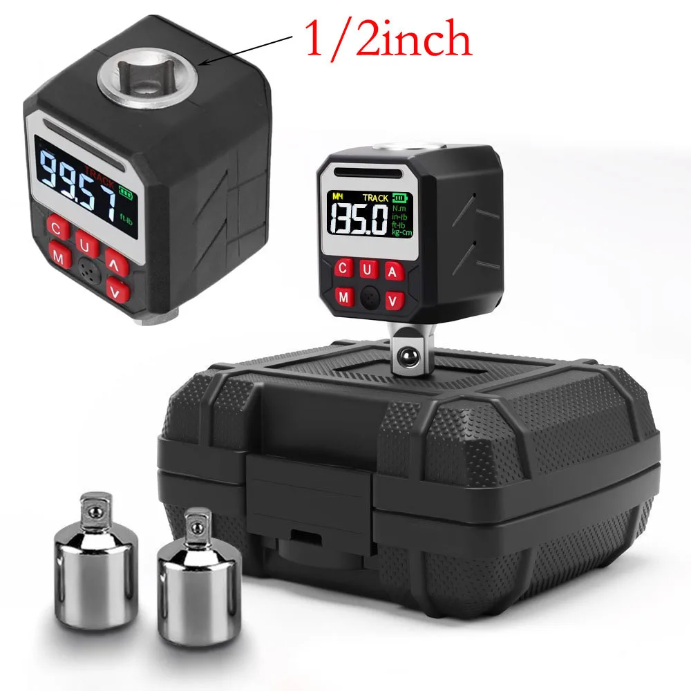 

Адаптер цифрового динамометрического ключа для гаечного ключа 1/2 дюйма 12-дюймовый торсионный измеритель 10200 нм 17340 нм 360 нм с дисплеем нескольких единиц