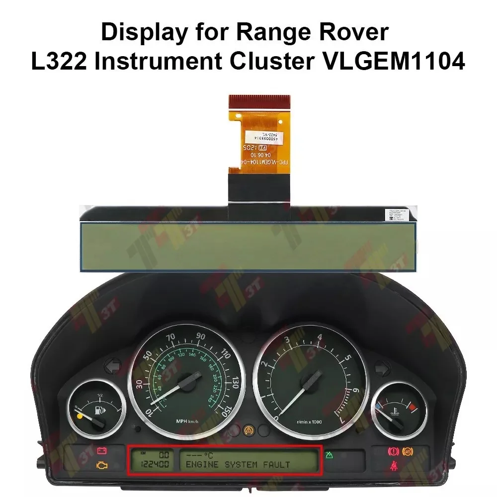 Dashboard LCD Display for Range Rover L322 Instrument Cluster COG-VLGEM1104-00