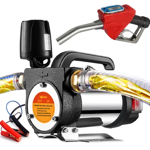 디젤 등유 용 12V 연료 이송 펌프 990W 자체 프라이밍 펌프 자동으로 전기 오일 펌프 연료 디스펜서 중지