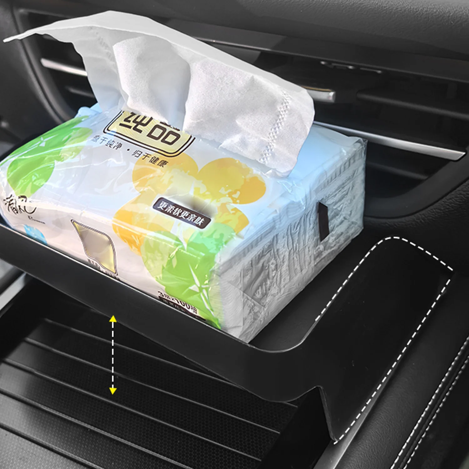 

For VW Volkswagen Passat B9 2024 2025 LHD Center Console Storage Box Air Outlet Phone Holder Organizer Tray Car-Styling