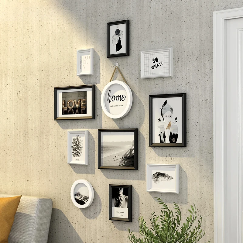 115x97.5CM Vertical Photo Frame Photo Wall Hanging Decoration Simple Modern Entrance Without Punching Home Office Decoration