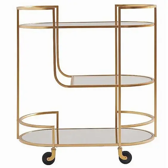 Food serving trolley for hotel and restaurant decorative and stylish trolley with wheel easy to carriage home decor item