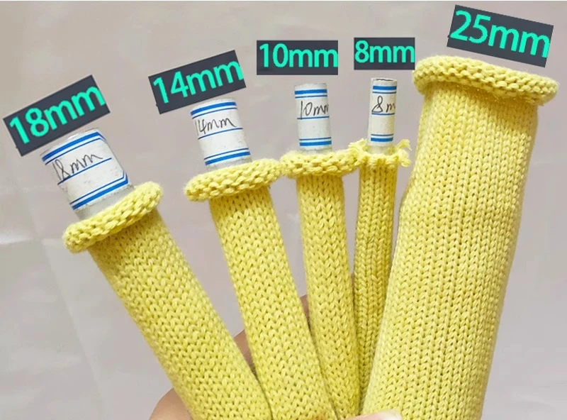 Aramid High-temperature Resistant Sleeve Kevlar Knitted Insulation Cable Harness Wear-resistant Fireproof Flame-retardant Sleeve