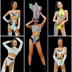 Luminous Female Costume Gogo Costume Sexy Female Lead Dancer Clothing Bar Dj Cool Night Games Ds Costumes New Nightclub