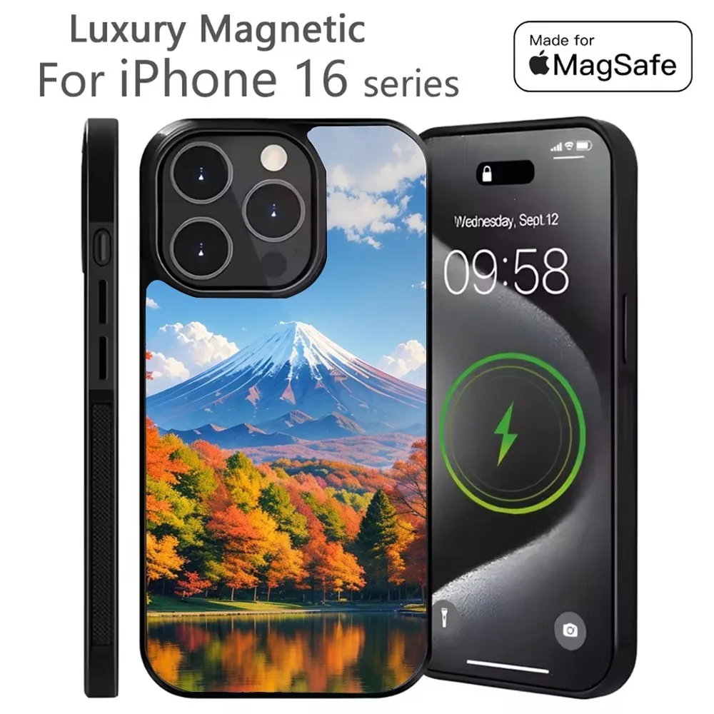 

Fujiyama Phone Case For iPhone 16,15,14,13,12,11,Plus,Pro,Max Mini Magsafe Magnetic Wireless Charging