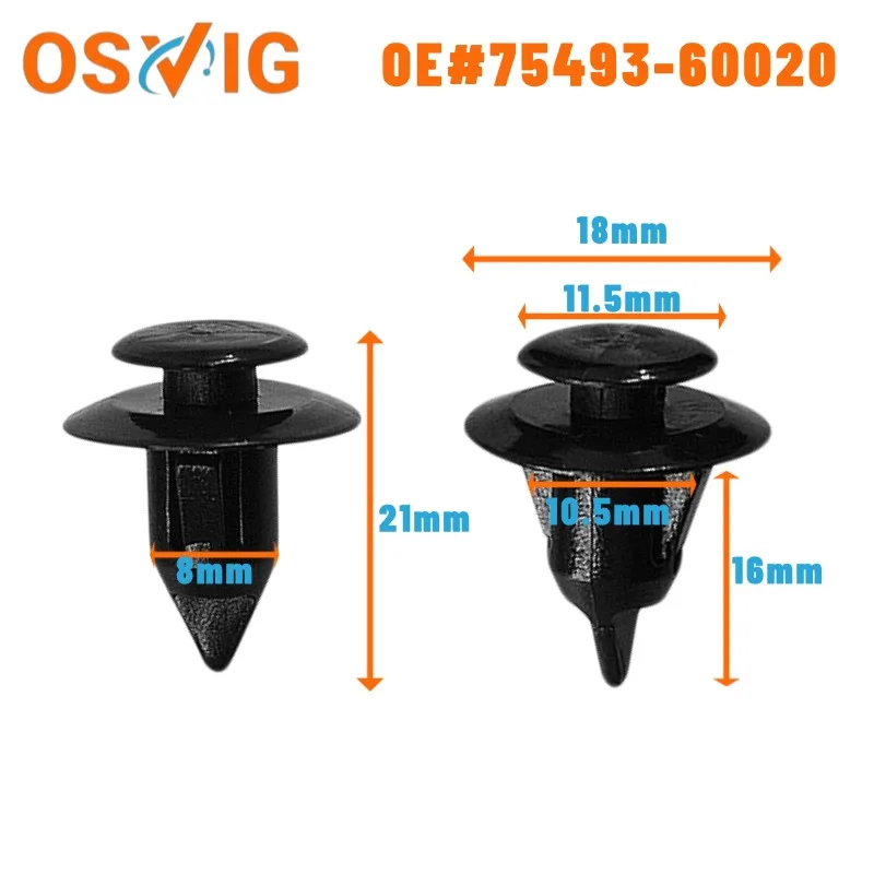 20PCS OE#75493-60020 Applicable to Lexus and Toyota Car Door Panel Buckles