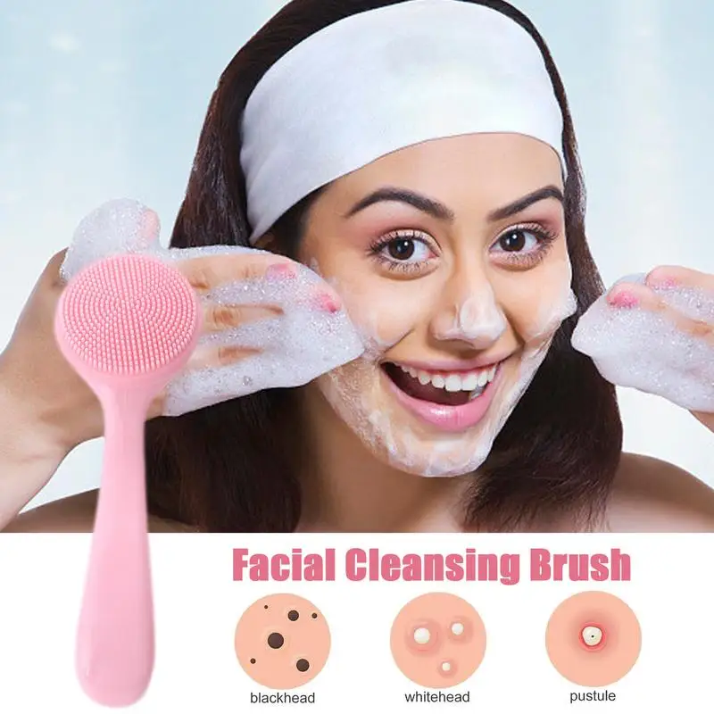 Brosse de nettoyage du visage en silicone doux, tampon de gIslande, épurateurs pour la peau, nettoyant pour le visage, doux pour la peau