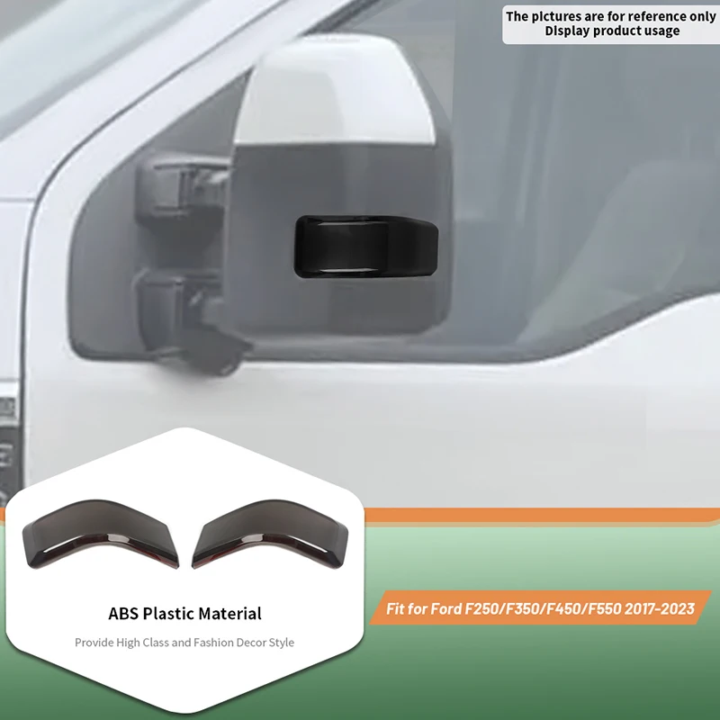 

Rearview Mirror Turn Signal Decoration Cover For Ford F250/F350/F450/F550 2017-2023 Car Accessories