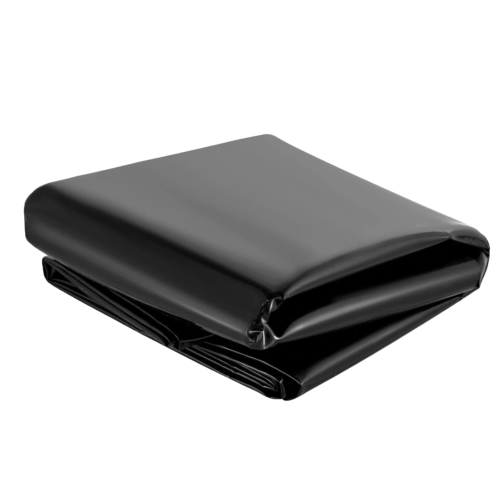 Telo per laghetto, telo in LLDPE per laghetto 15 x 20 piedi, pellicola nera, pellicola per costruzioni, tappetino per piscina extra resistente, telo p