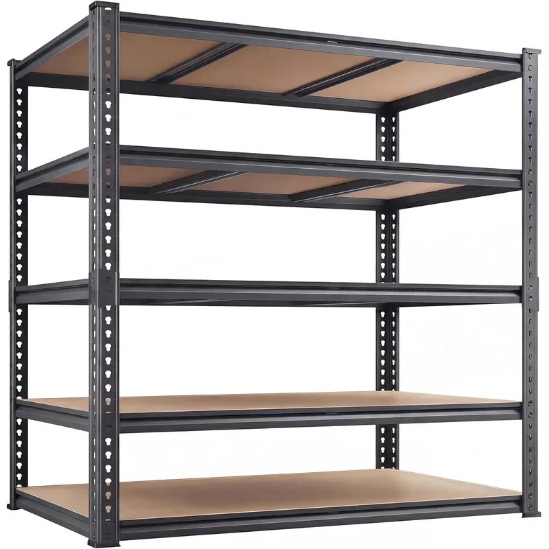 Garage Storage Shelves 46 W x 20 D x 72 H 3000 LBS Heavy Duty Shelving Unit 5 Tier Adjustable Extra Wide Boltless Metal