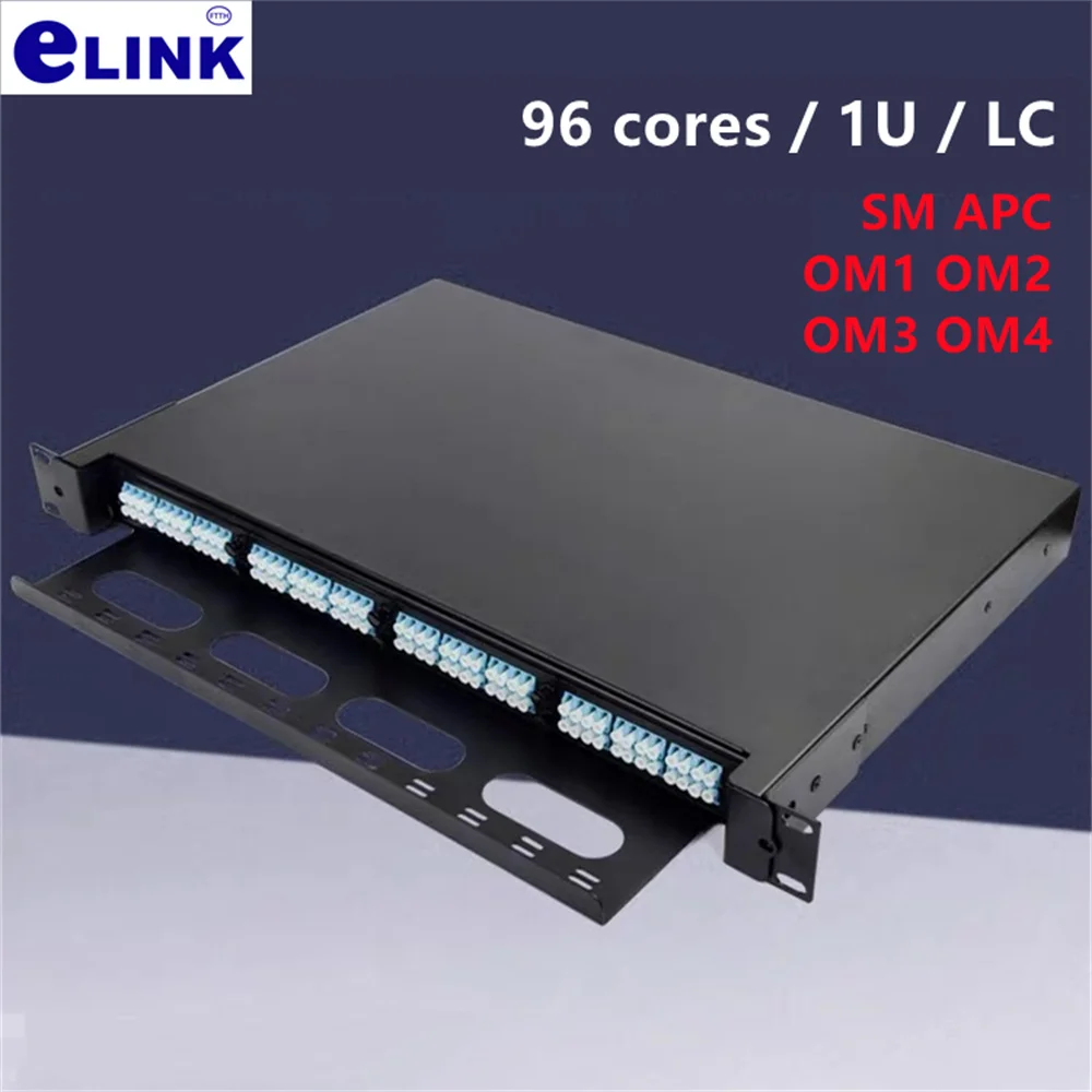 

LC terminal box 96 core 1U high-density drawer type optical fiber distribution frame 24 48 ports patch panel pull-out slide rail