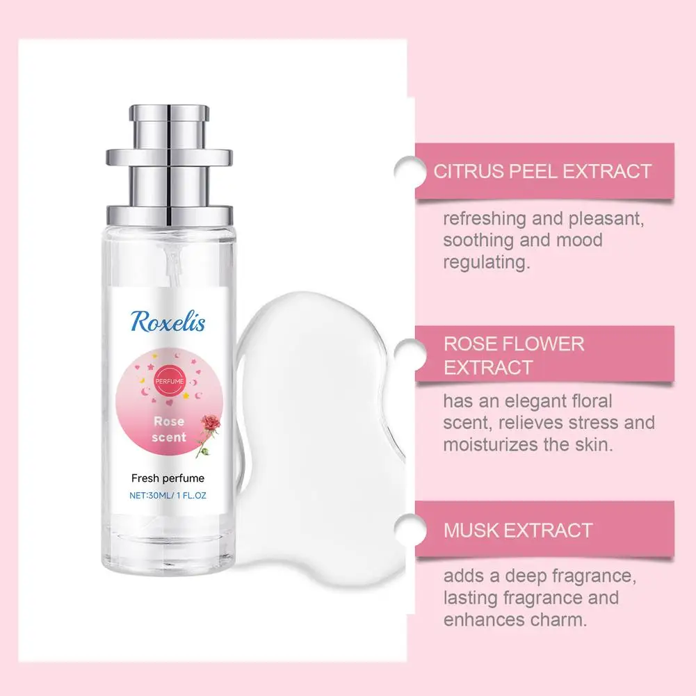 30ml Flower Perfume Fragrance For Women Long-lasting Fresh Light Scent Good Girl Perfume Body Spray Sweet Floral Fruity Notes