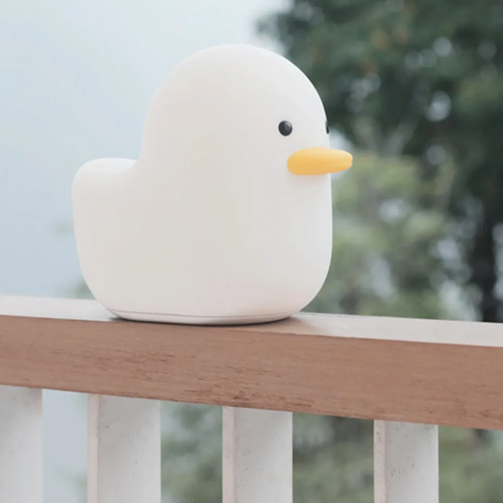 

Прикроватная лампа с USB-портом, ночник в виде милой уточки, работающий от батареек, для использования в помещении