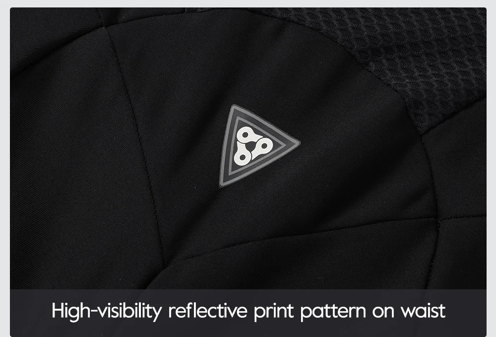 RION Herren Winter-Radhose mit Trägerhose, Fleece-gefüttert, Thermo-MTB-Tights, Polsterung, warm, winddicht, Profi-Fahrradhose für Outdoor-Sportarten – Detail 12