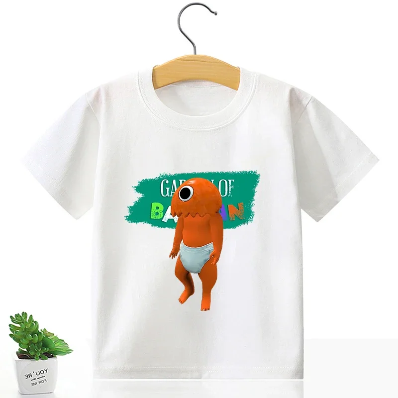 Garden of Banban Cotton T-shirt for Boy Girl Children\'s Clothes Game Figure Print Clothing Fashion Cartoon Tops Kid Summer Tee