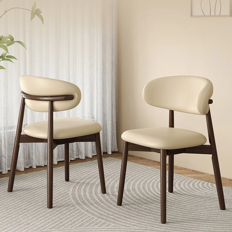 كراسي تناول الطعام المنزلية المصنوعة من الخشب الصلب، والكراسي البسيطة الراقية، ومساند الظهر الناعمة، وطاولات الطعام، والمقاعد، وطاولات الطعام، والكراسي