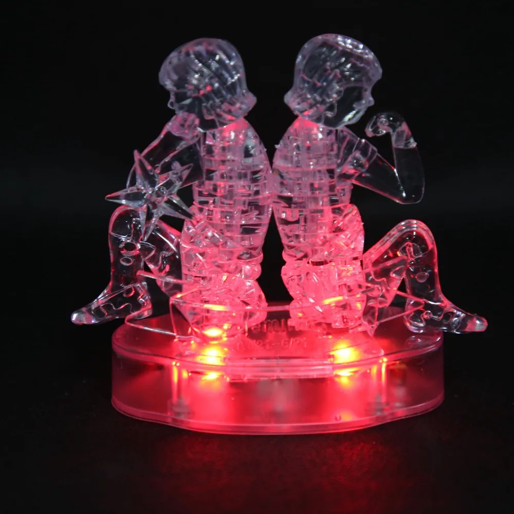 Decorative Gemini Shape Constellations Crystal Puzzle Three-Dimensional DIY Crystal Puzzle Jigsaw Puzzle Gift