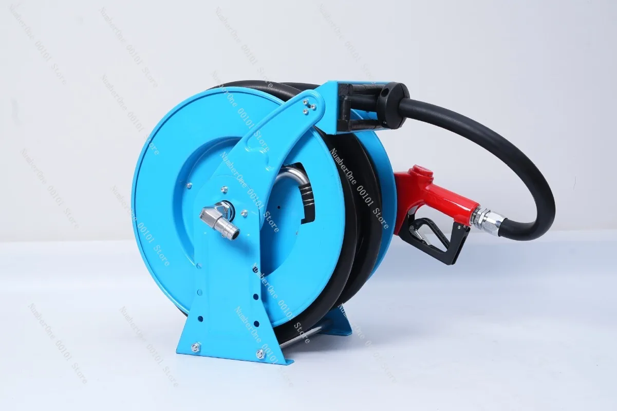 High-pressure automatic retractable hose reel - 15m drum style - diesel hose reel - automatic retractable hose winder
