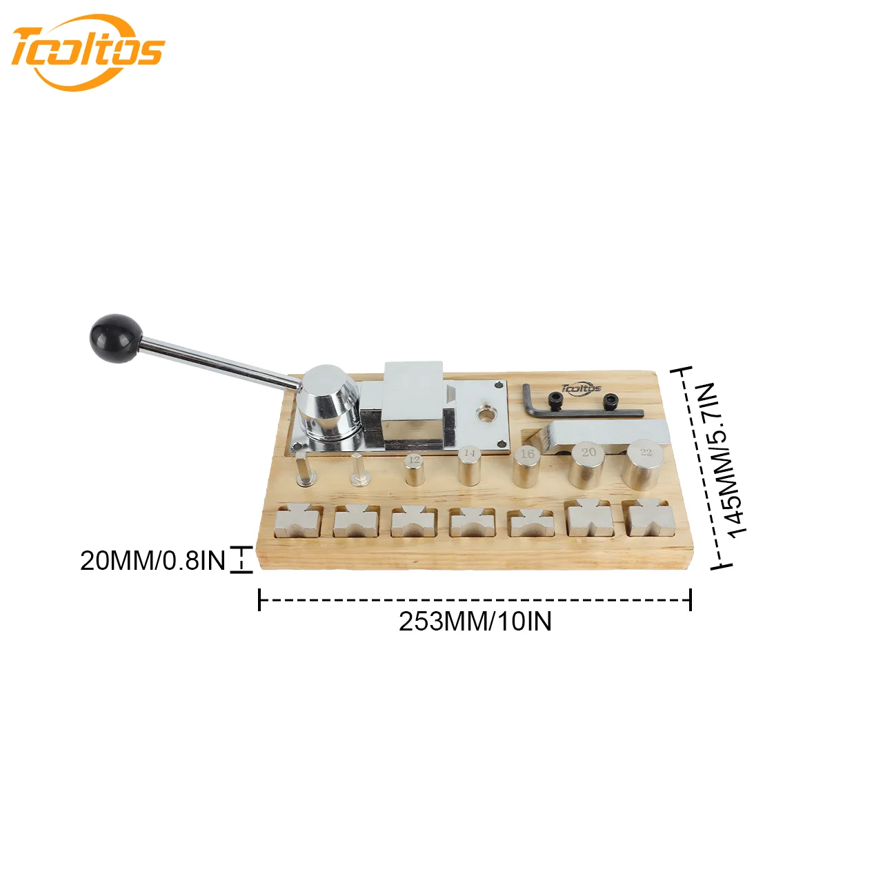 

Набор инструментов для гибки колец на деревянной основе Tooltos IV, регулируемый инструмент для изготовления ювелирных изделий для различных стилей колец