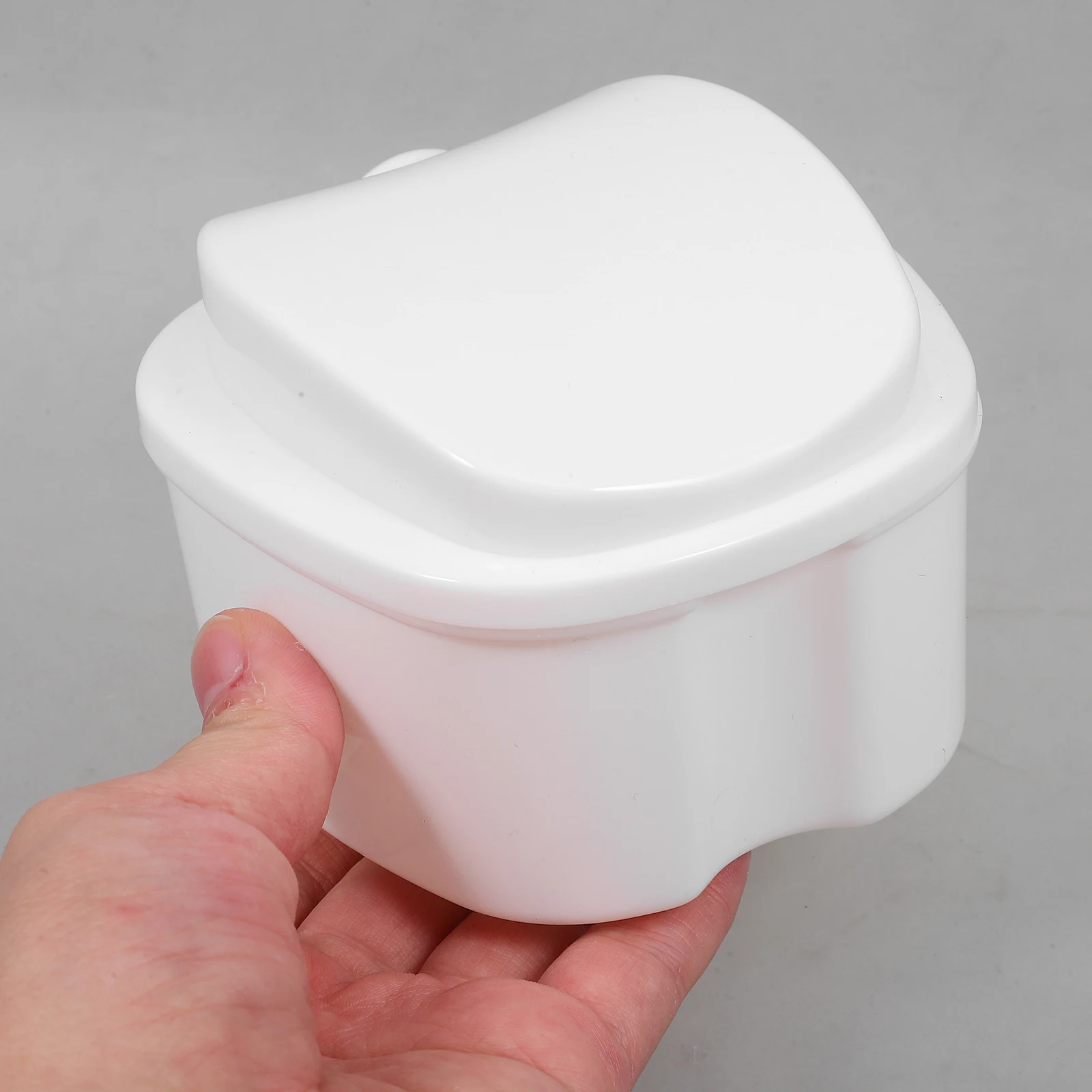 

Denture False Teeth Storage Container PP Material Cleaning Tool Compact Size Travel Camping Outdoor Activities