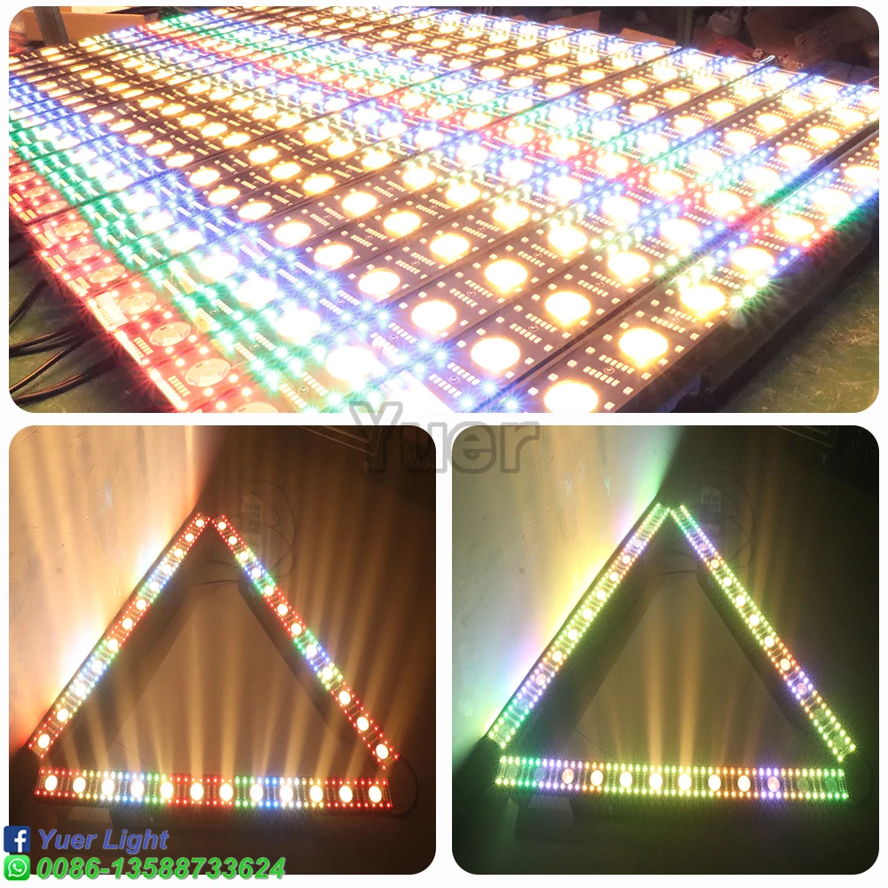 Imagem -06 - Yuer-led Wall Washer Iluminação de Palco Rgb Light Bar 3in Beam Wash Wall para Bar Ktv Disco Party 12x5w Pcs por Lote