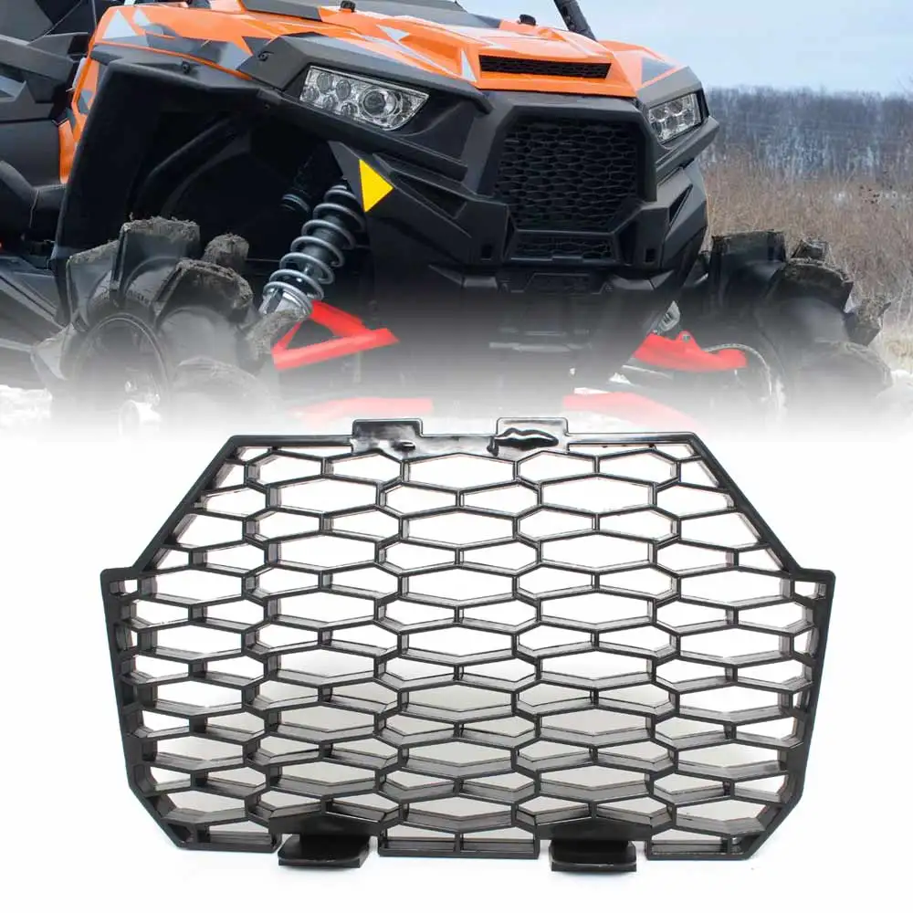 ABS Plastic Black Front Grill Light Lower Mesh Fit for Polaris RZR S4  Trail S XP 4 1000 EPS High Lifter Edition 2017