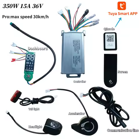 36V 350W 15A Scooter Controller Motherboard Bluetooth with Tuya Smart for FOSTON X-Play DIGMA 8.5 inch Scooter Max Speed 30 Km/h