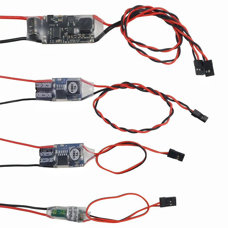 5V 3A 5A 7A 15A External UBEC Voltage Regulator Anti-interference Support 2S-12S Receiver Power Supply for RC Airplane Aircraft