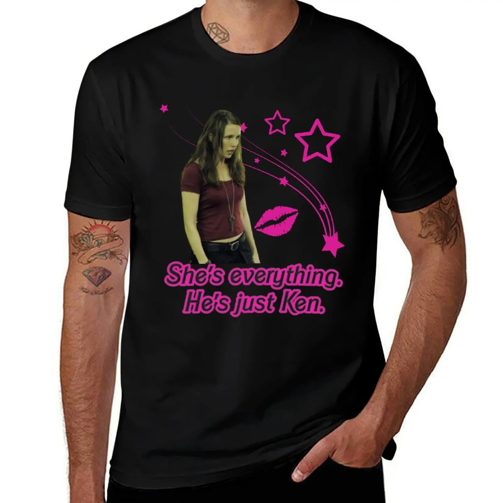 Футболка AMANDA SAW STARS DESIGN, модная повседневная футболка с коротким рукавом