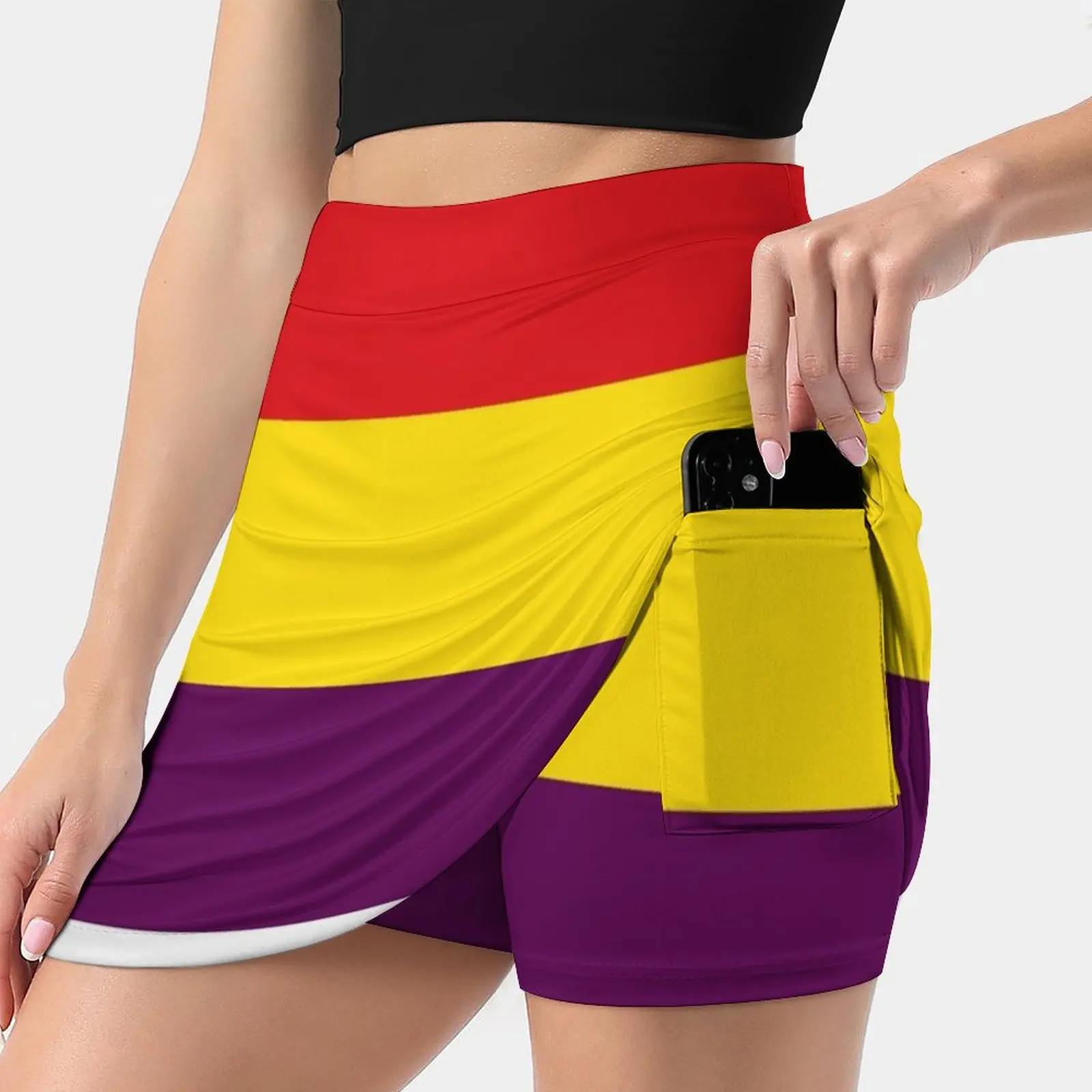 

Republican Flag Of Spain-Bandera República España Skirts Woman Fashion 2022 Pant Skirt Mini Skirts Office Short Skirt