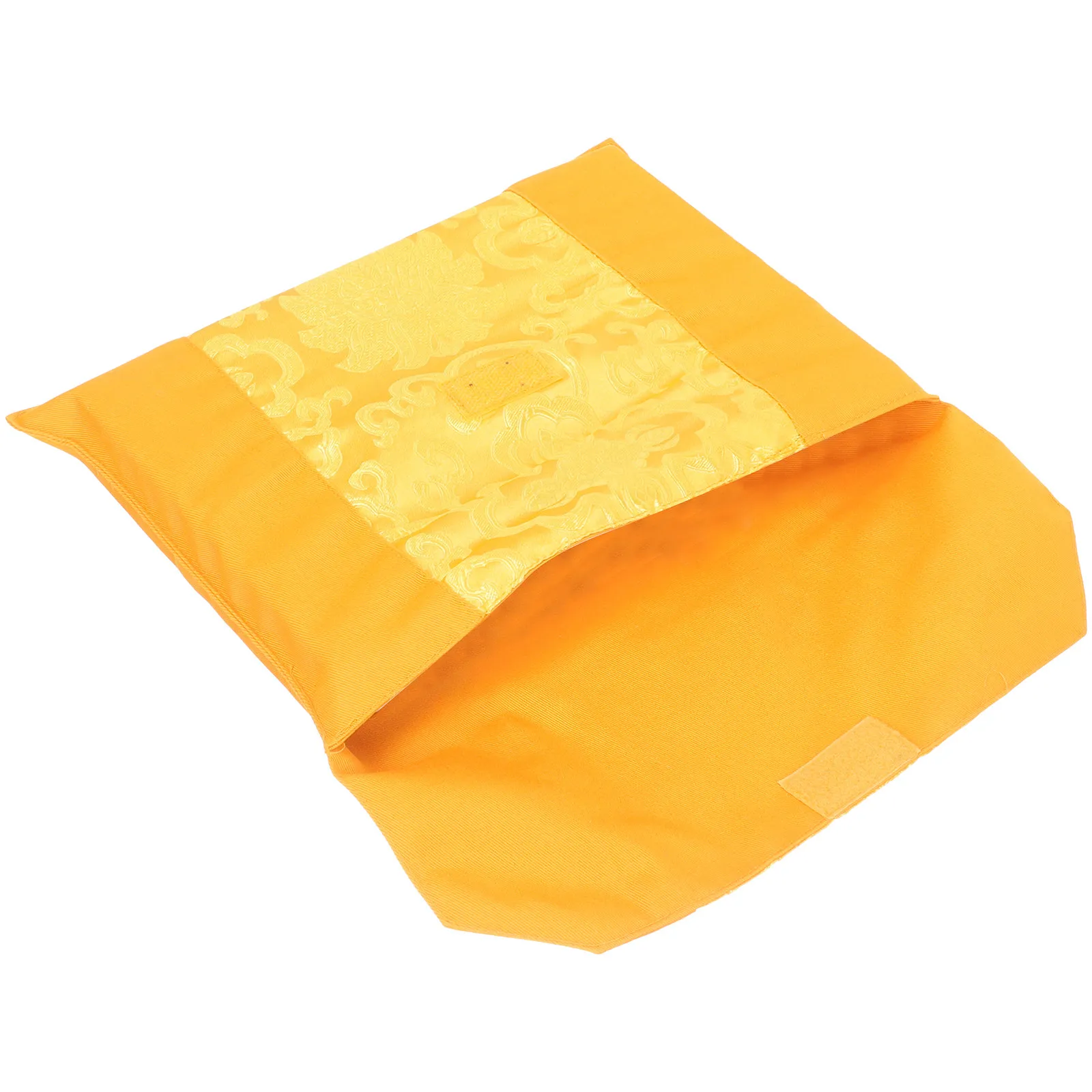 

Classic Chinese Silk Scriptures Pouch Organizer Portable Reusable Storage Bag for Buddhist Zen Books Temple Offering Wrapping