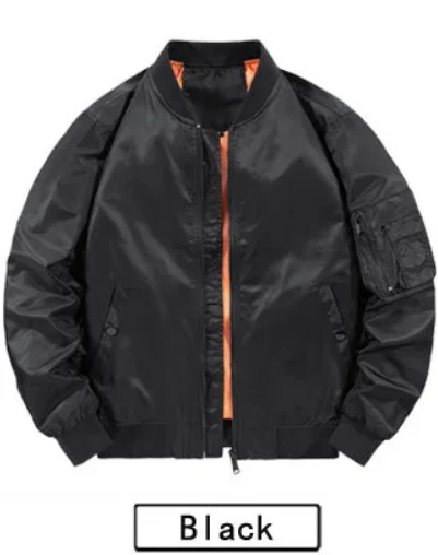 Men's Flight Jacket Air Force ma1 Bomber Jacket Fall/Winter Coat [plus cotton/thin]