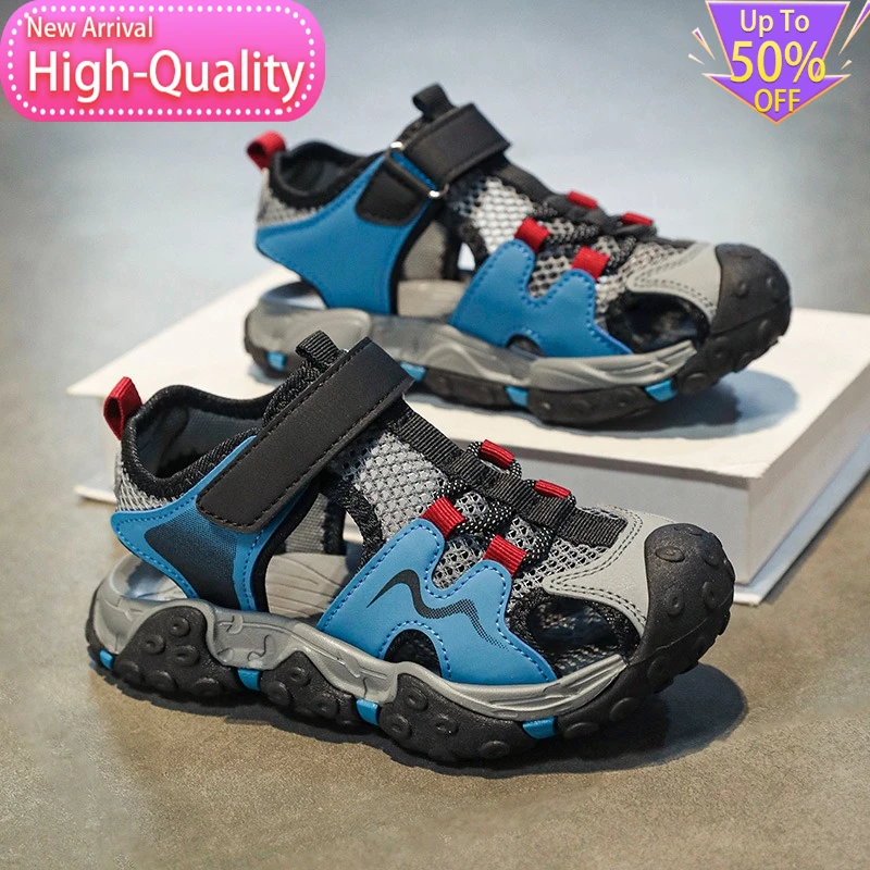 

New Summer Mesh Childrens Sports Shoes Shock-absorbing Rebound Breathable Running Shoes Flexible and Balanced Casual Shoes
