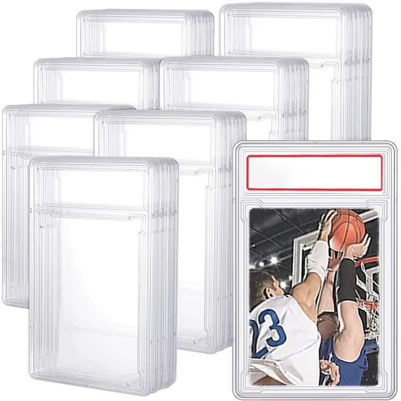 

Graded Card Slab Baseball Card Protectors with Label Position for Sports Cards, Game Card Standard Cards
