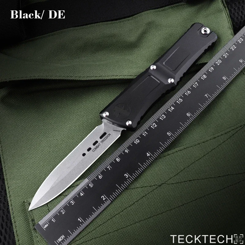 GEN 3 COMBAT TROODON MICRO TECK TECH Knife M390 Blade CNC T6 Aluminum Handle EDC Self Defense Military Tactical Pocket Knife