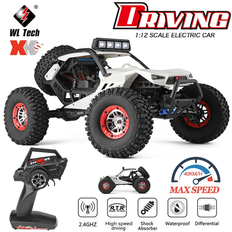 

WLtoys RC Drift Racing Car 12429 4WD High Speed Off-Road Remote Control Climbing Car Alloy Car With LED Light Buggy Toy 1:12