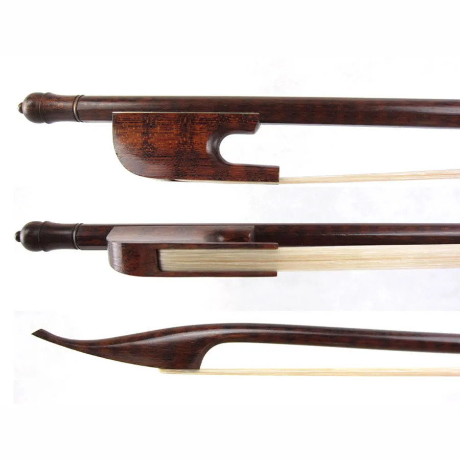 Traditional Snakewood Baroque Violin Bow with a Slim Tip, Size 4/4, Good Balance, Good Balanced