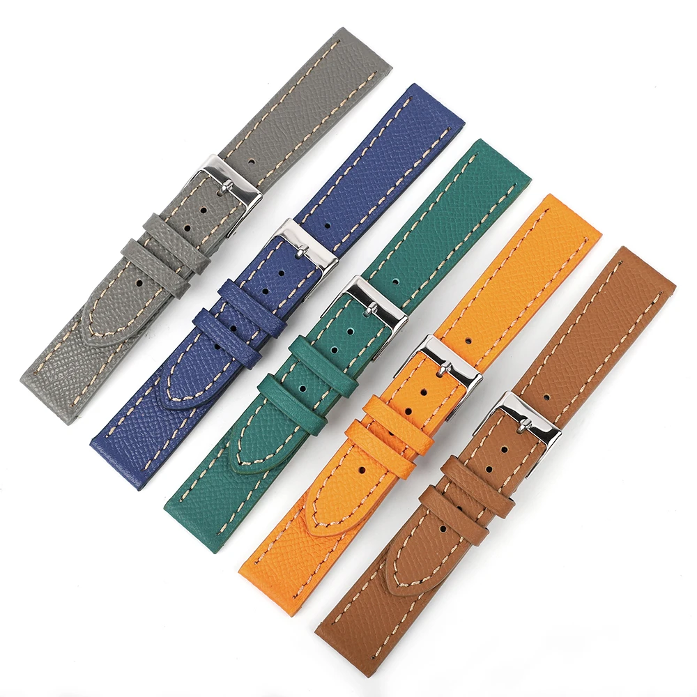 

Vintage Genuine Leather Watch Band 20mm 22mm Men Women Waterproof Watchbands High Quality Handmade Watch Strap Green Brown Tan