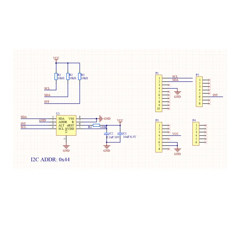 Tuya Temperature and Humidity Sensor Function Board On-board SHT30-DIS Sensor Chip