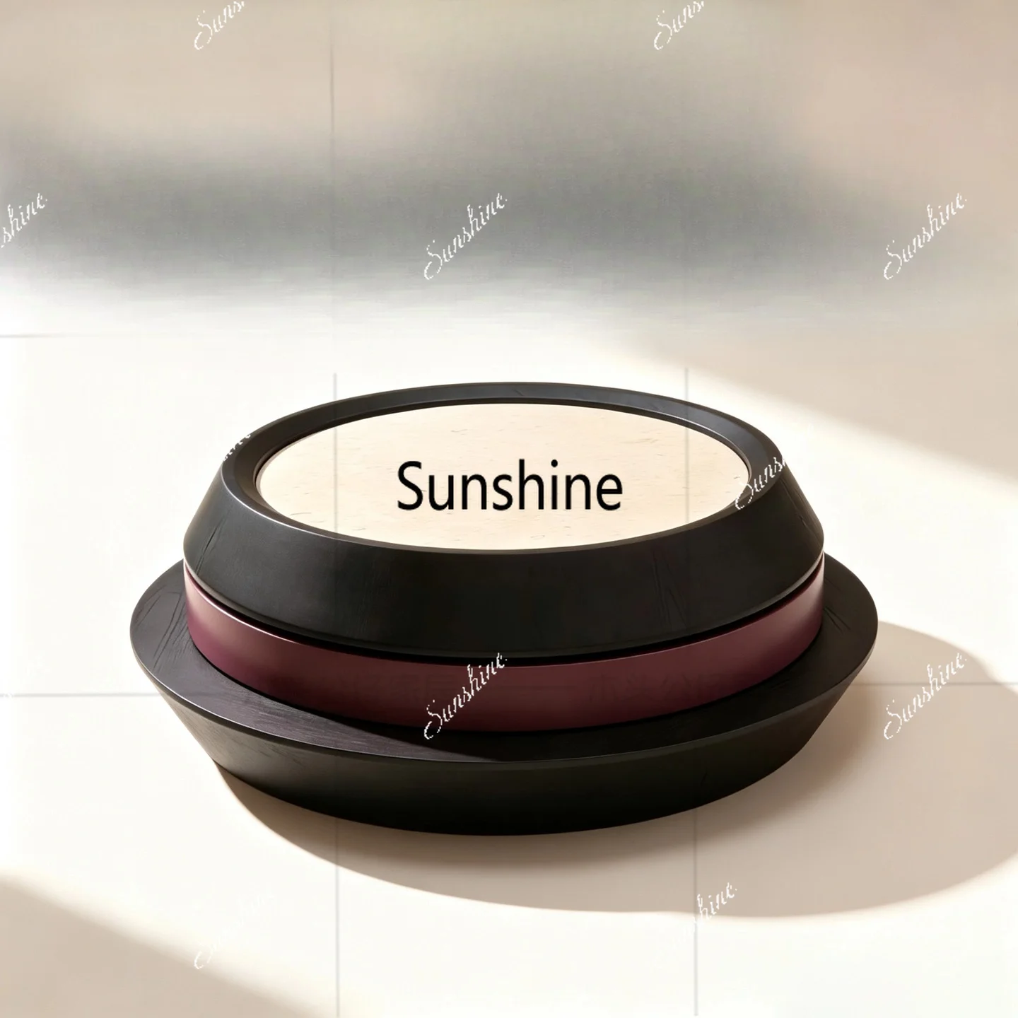 Italian light luxury round rotatable 360 ° coffee table