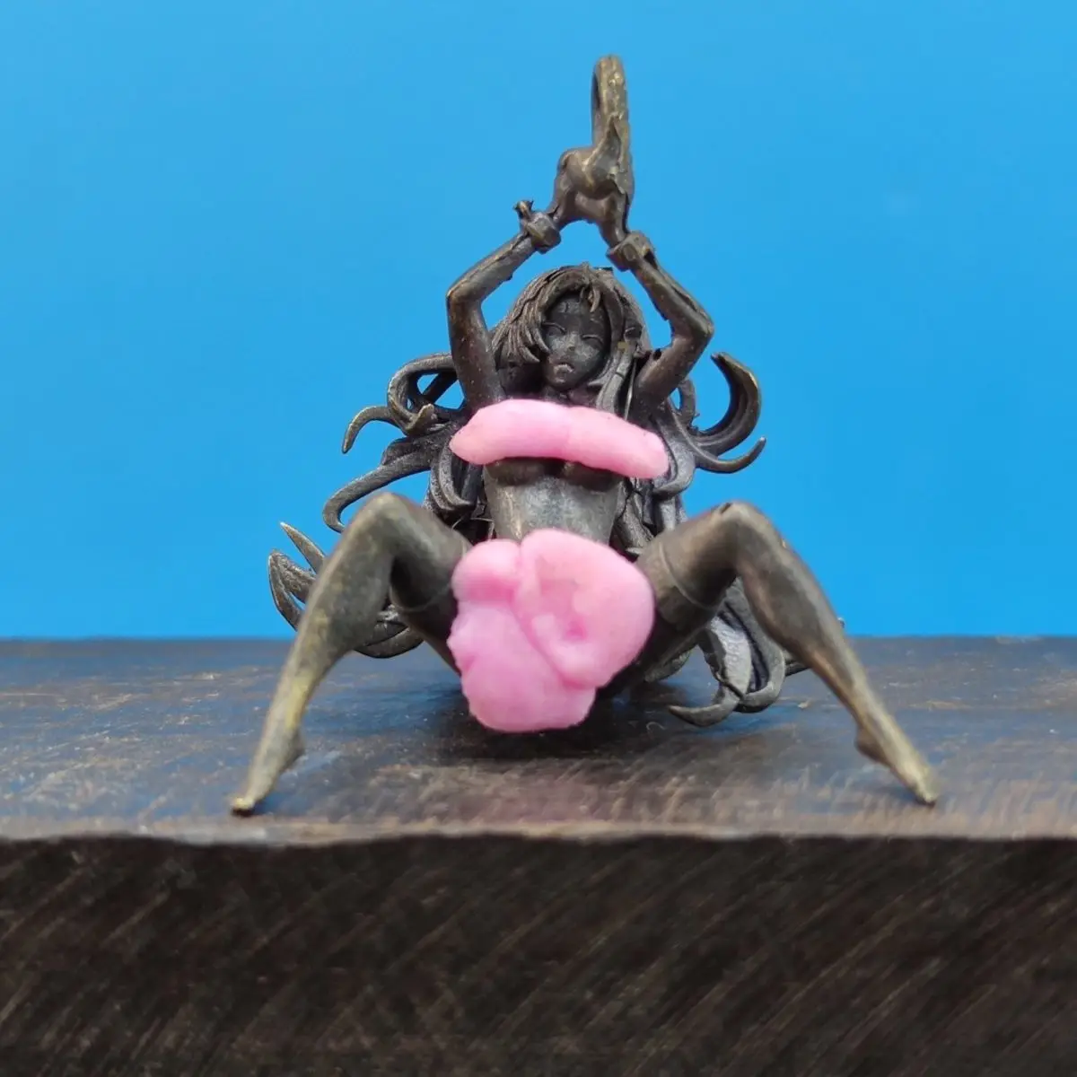 

Antique Brass Miniature Female Figurine Ornament Vintage Home Decor Collectible Sculpture Art Gift