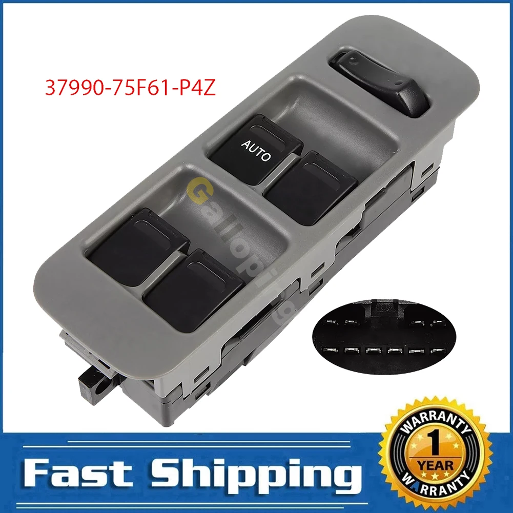 For Suzuki Grand Vitara XL-7 Chevrolet Tracker Electric Power Master Window Switch Control Regulator Button 37990-75F61-P4Z