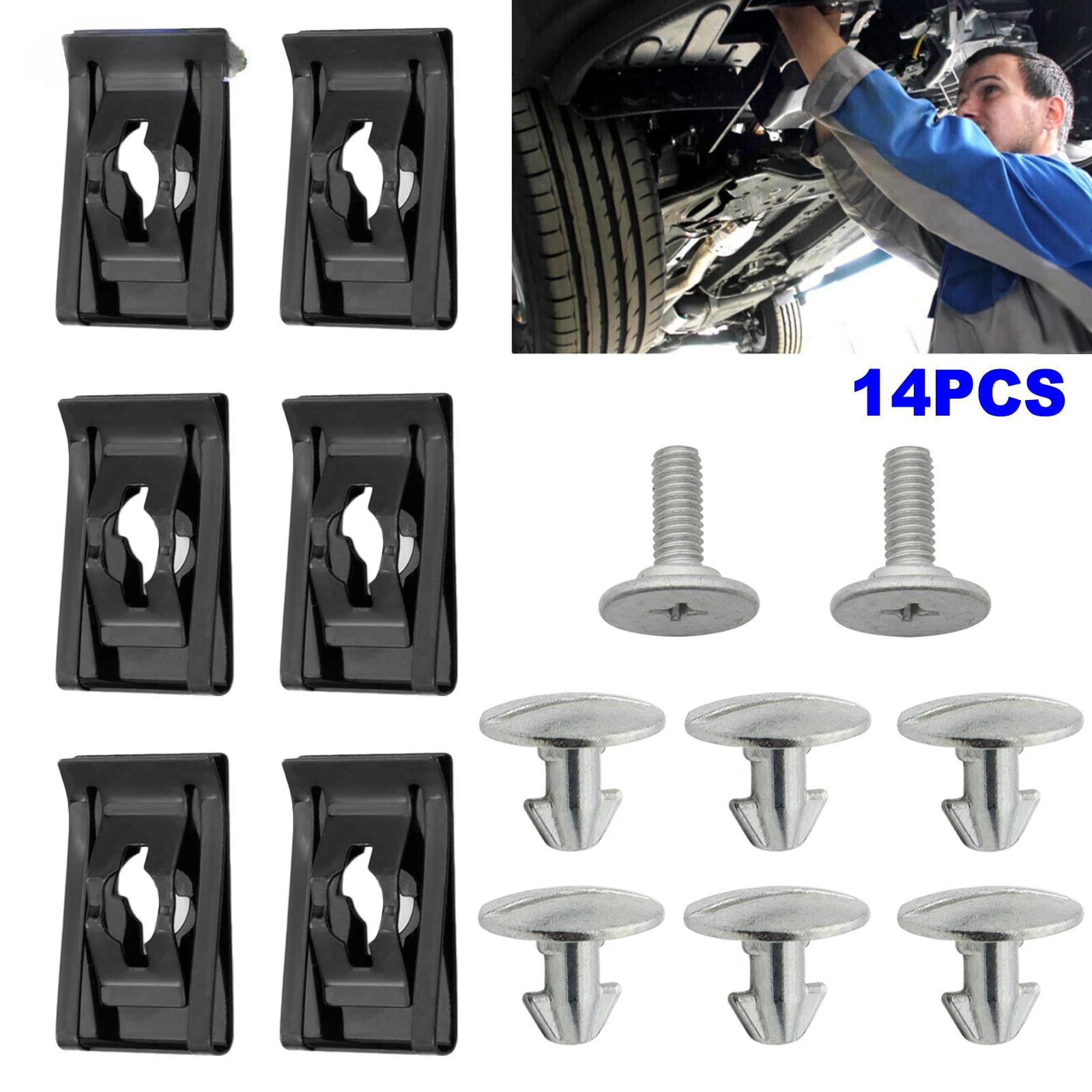 

14x lower engine cover screw, bolt and access clip for Accord 90674-TY2-A01 90105-TBA-A00 high quality screw