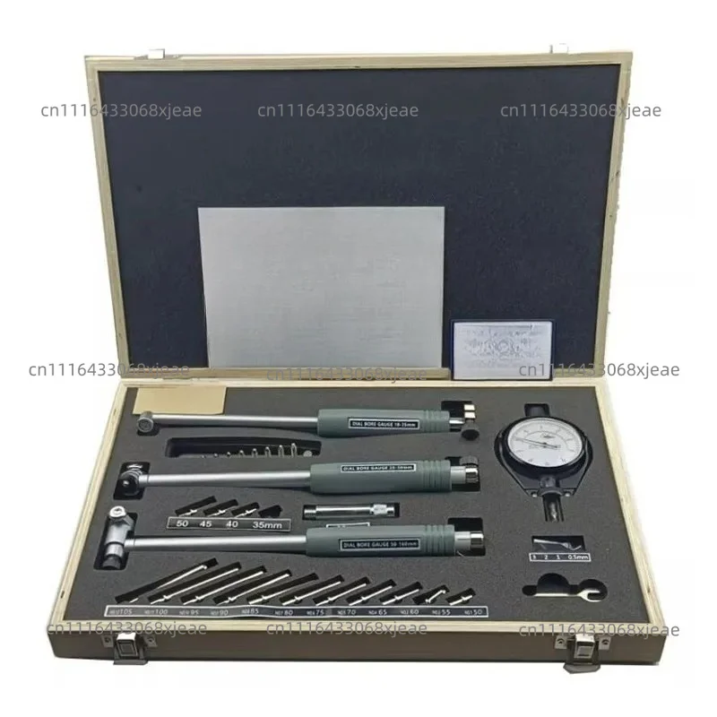 High Precision inside Micrometer Bore Gauge Set 18-160mm Dial Indicator Cylinder Bore Measuring Tool for Industrial Use