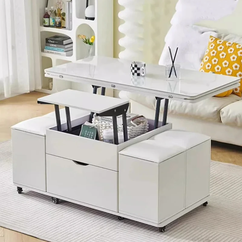 

Living Room Storage Coffee Table Modern White Nordic Multifunction Coffee Table Mesa Lateral Apartamento Couchtisch Furniture